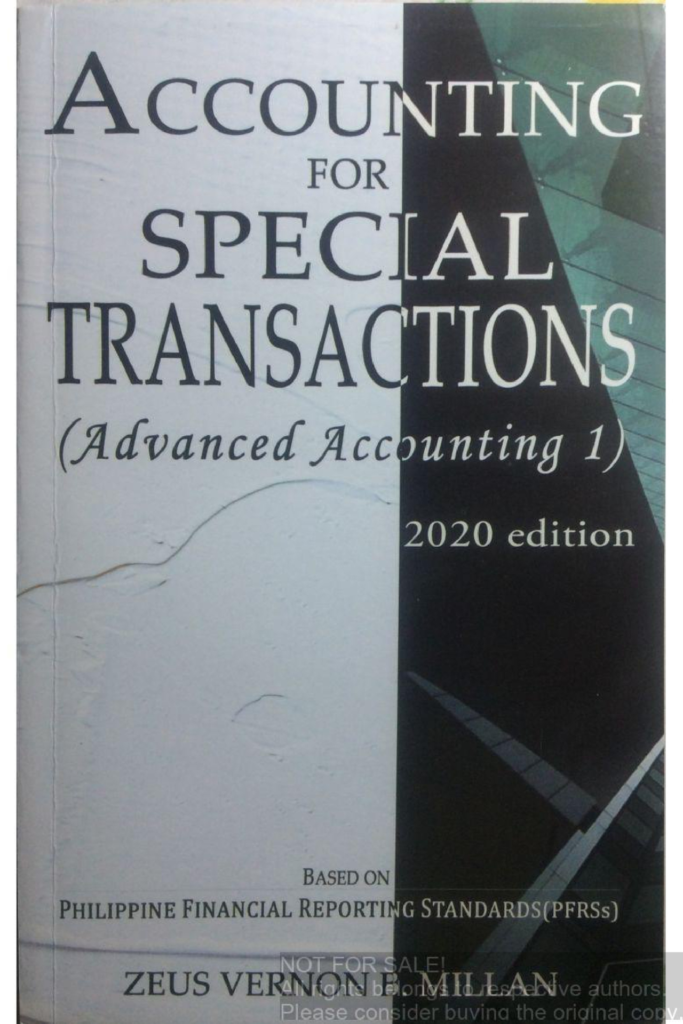 Accounting for Special Transactions (Advanced Accounting 1)