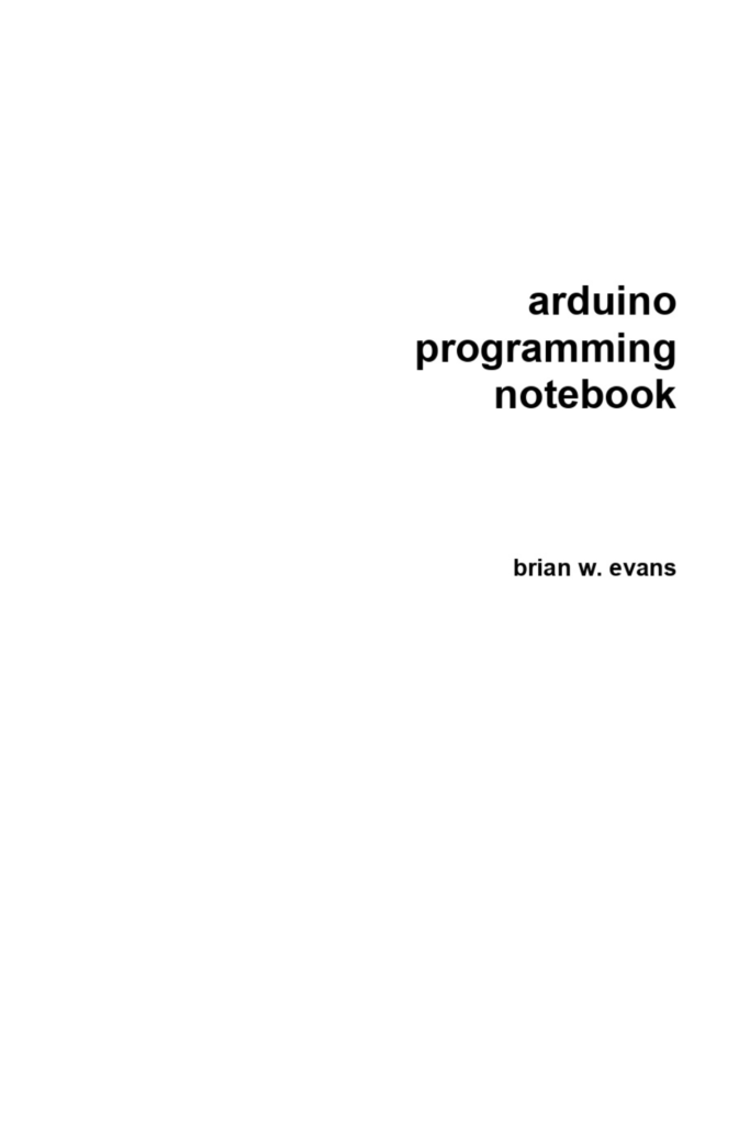 Arduino Programming Notebook