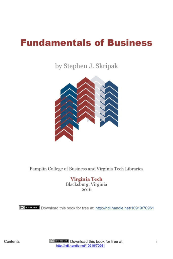 Fundamentals of Business