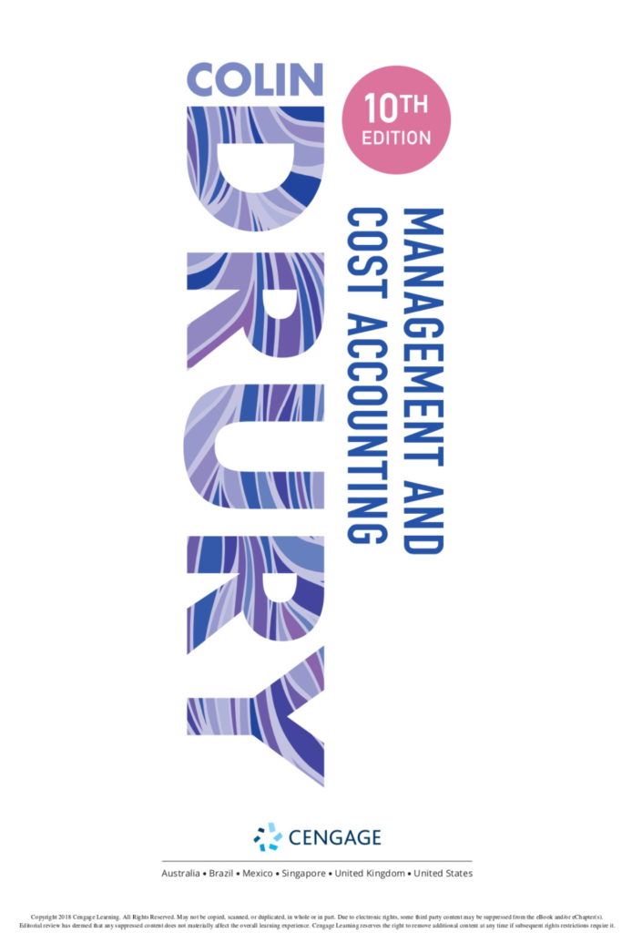 Management and Cost Accounting