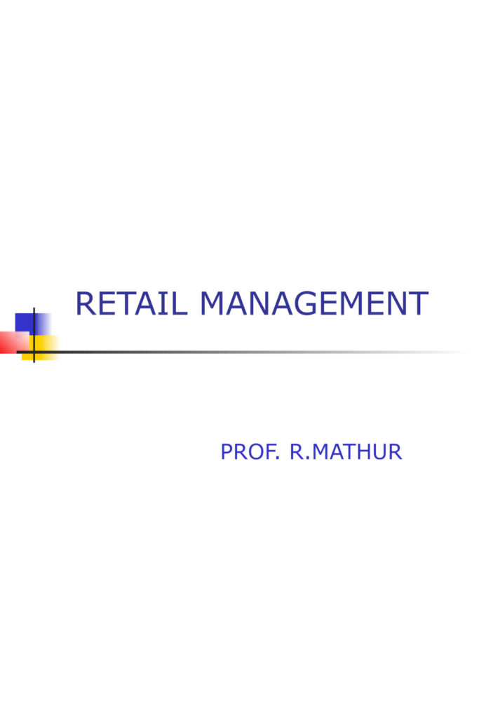 RETAIL MANAGEMENT