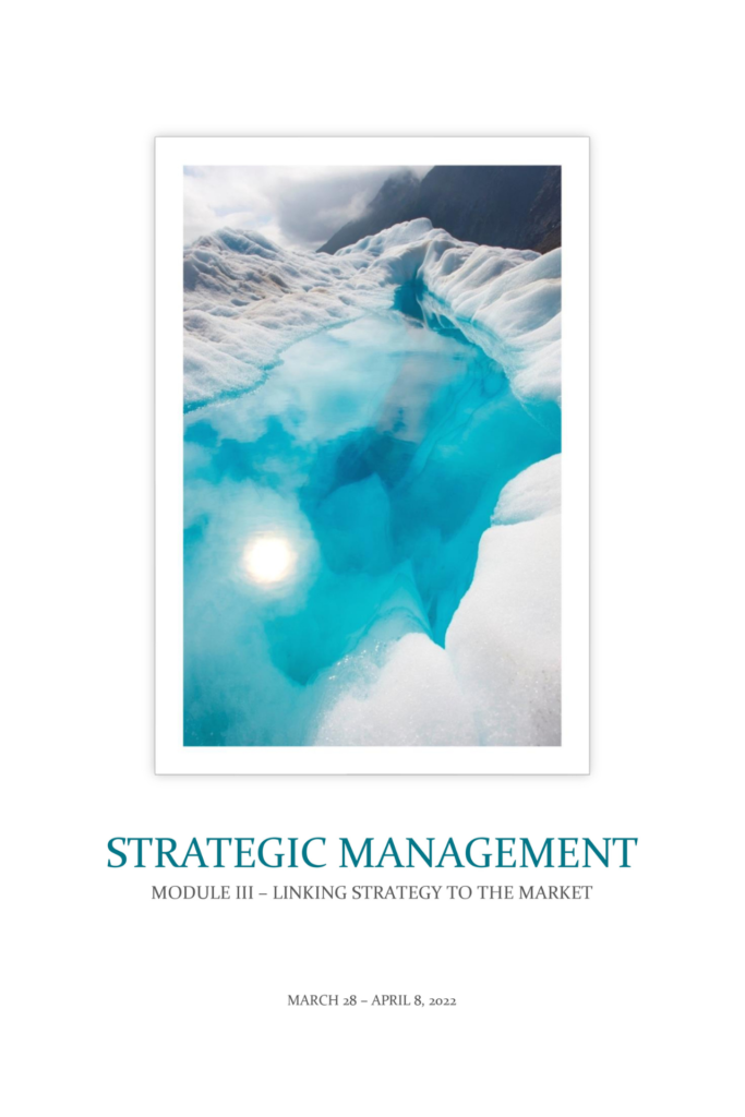 Strategic Management Module III – Linking Strategy to the Market