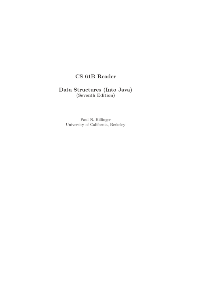 Data Structure into Java