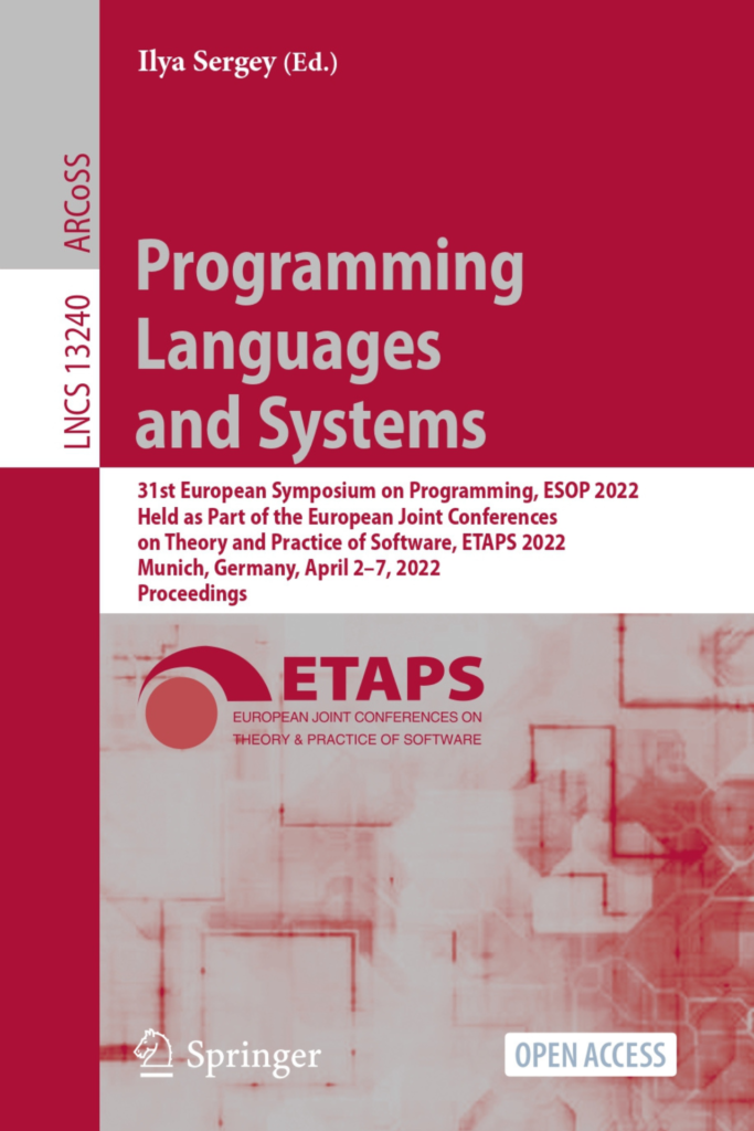 Programming  Languages  and Systems