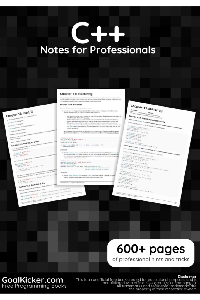 C++ Notes for Professionals
