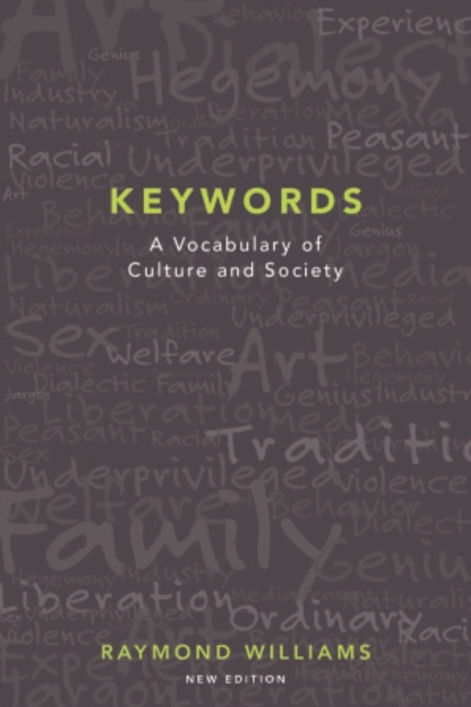 Keywords a Vocabulary of Culture and Society