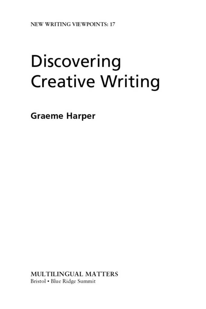 Discovering Creative Writing