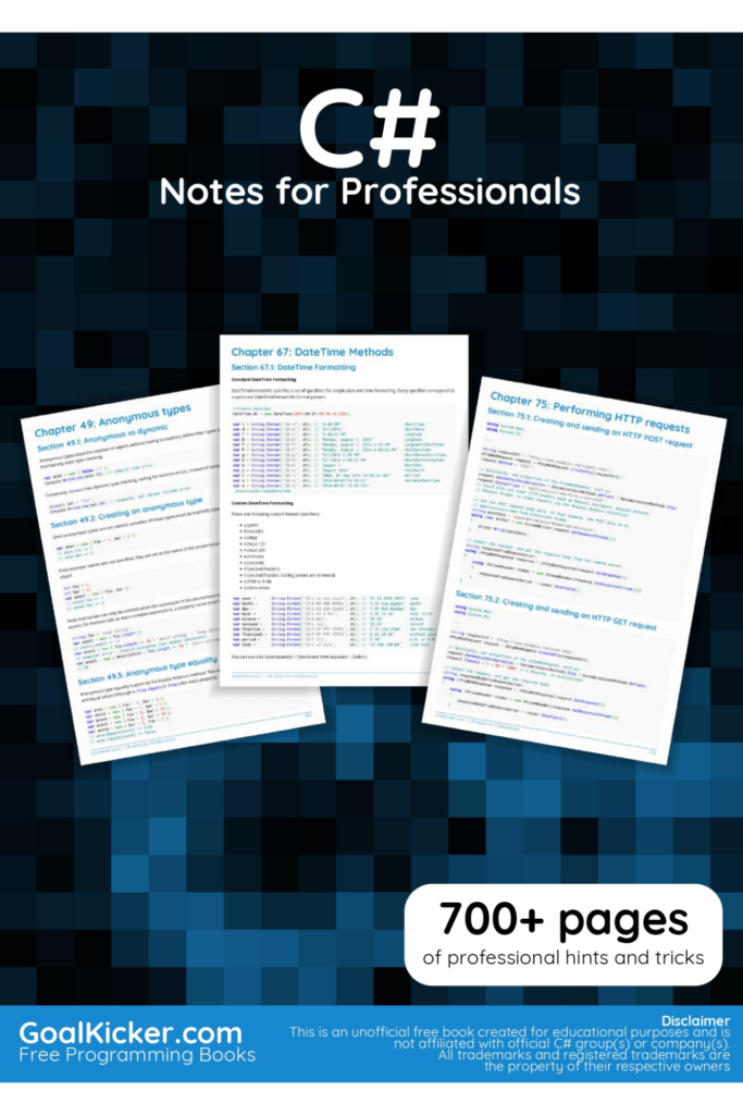 C# Notes for Professionals