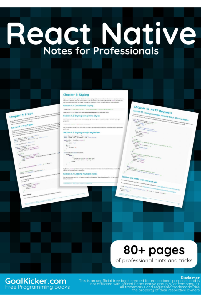 React Native Notes for Professionals