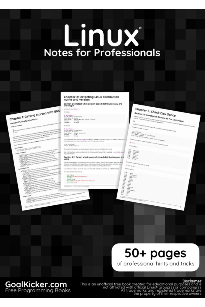 Linux Notes For Professionals