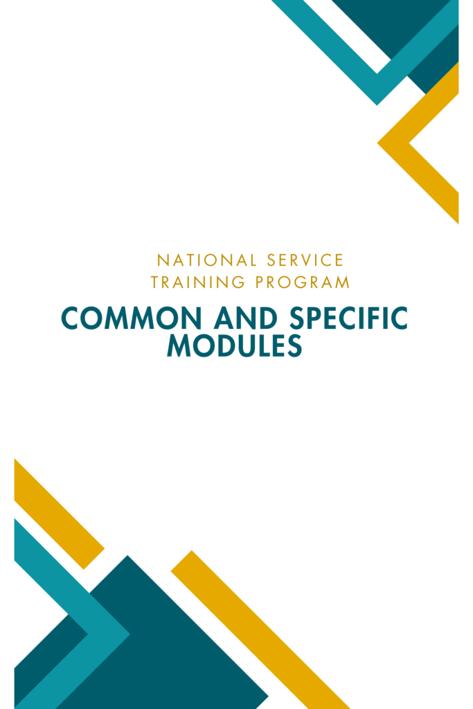 National Service Training Program: Common and Specific Modules