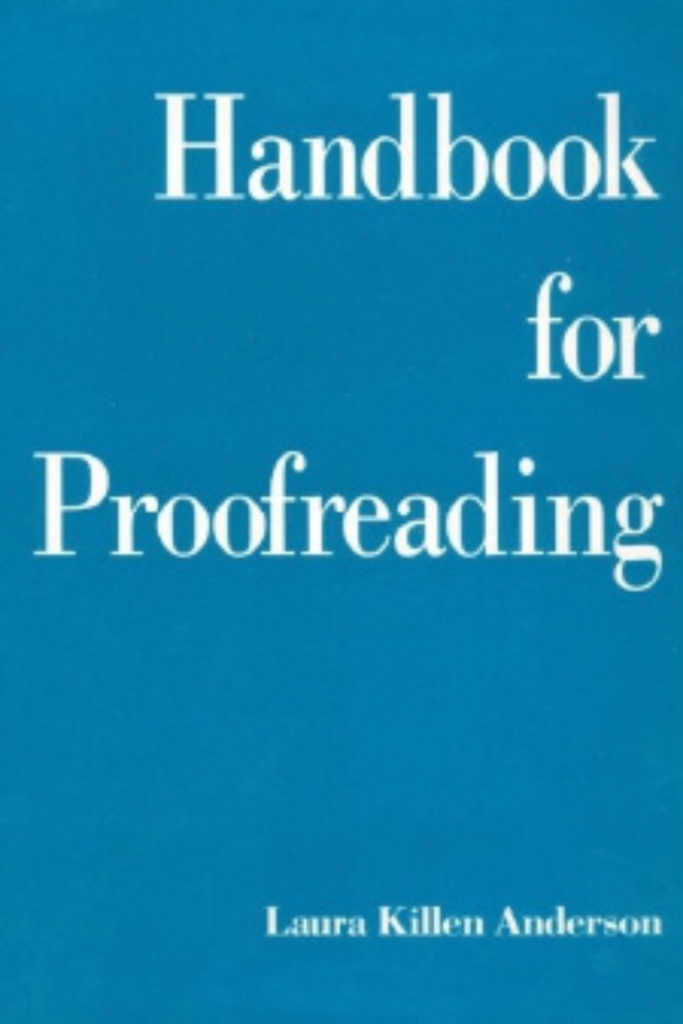Handbook for Proofreading