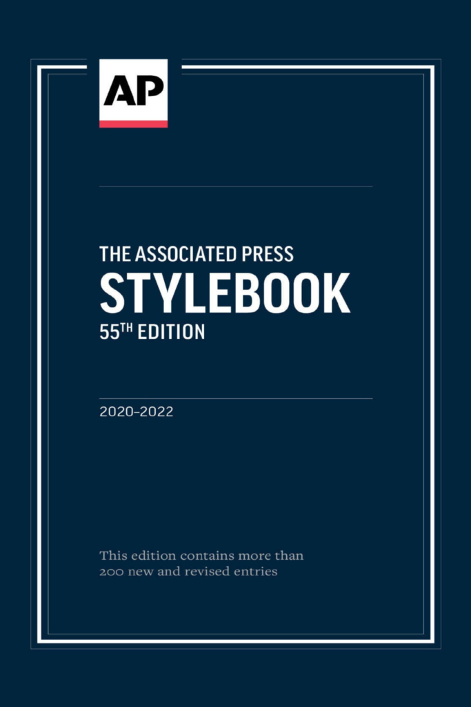 The Associated Press Stylebook, 55th Edition (2020–2022)