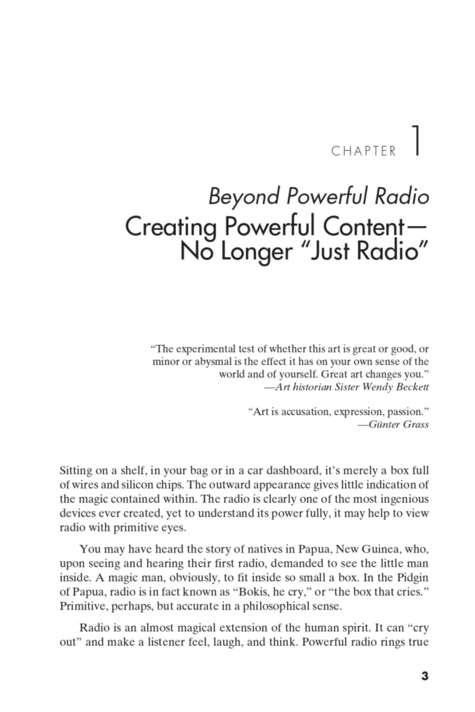 Beyond Powerful Radio