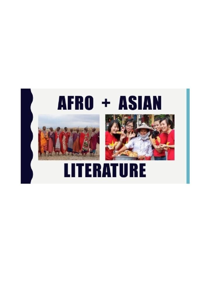 Afro-Asian Literature – PDF Free