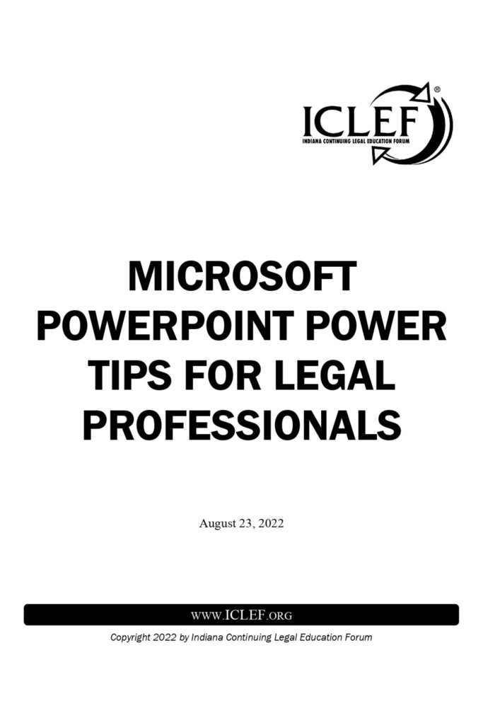 Microsoft PowerPoint Power Tips for Legal Professionals