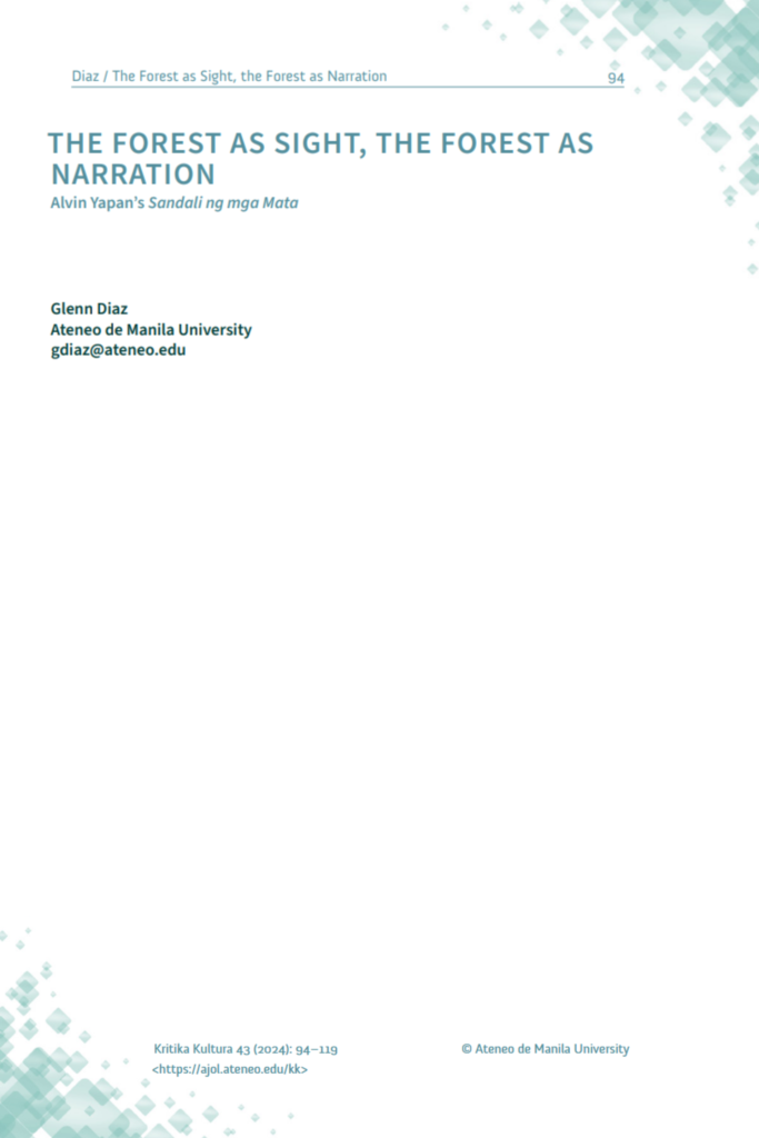 The Forest as Sight, the Forest as Narration