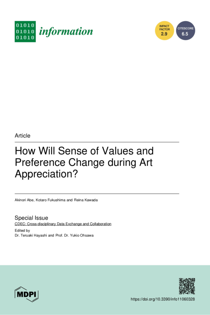 How Will Sense of Values and Preference Change during Art Appreciation?