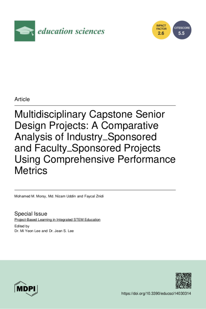 Multidisciplinary Capstone Senior Design Projects: A  Comparative Analysis…