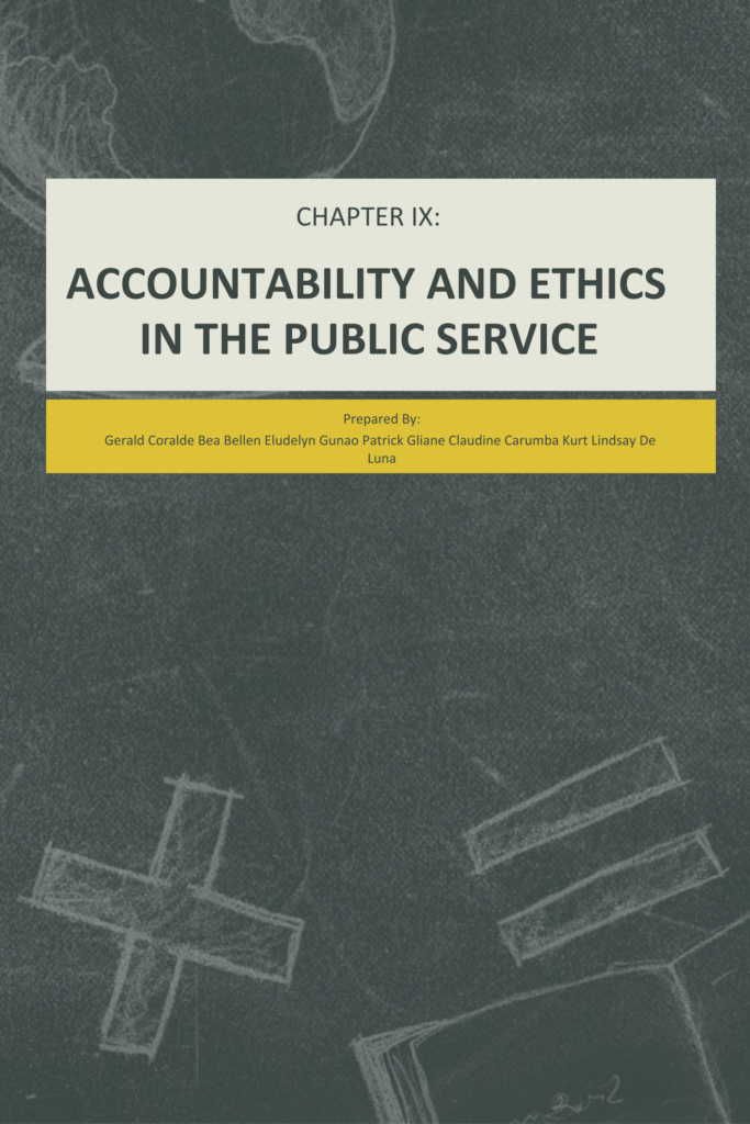 Chapter IX: Accountability and Ethics in the Public Service