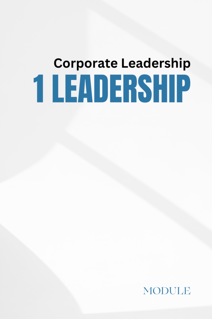 Corporate Leadership – 1. Leadership