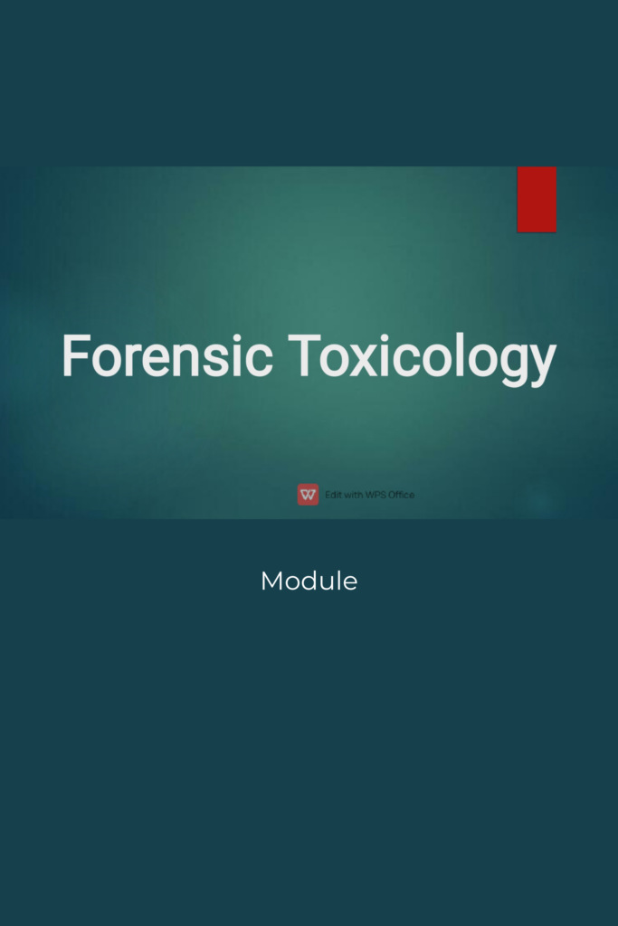 Forensic Toxicology
