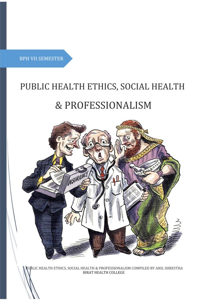 Public Health Ethics, Social Health, and Professionalism