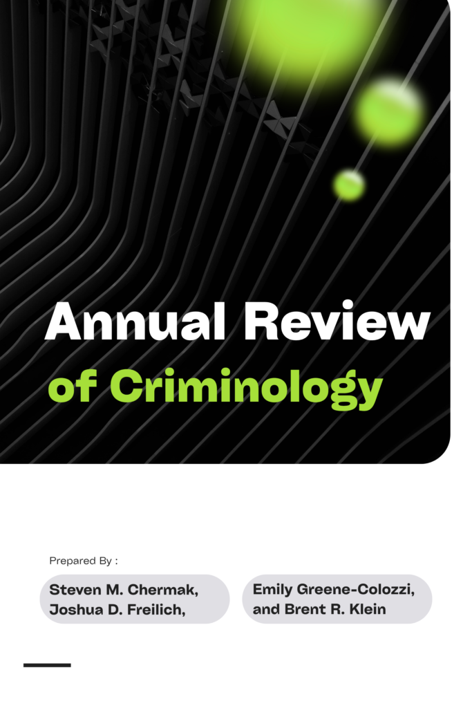 Annual Review of Criminology