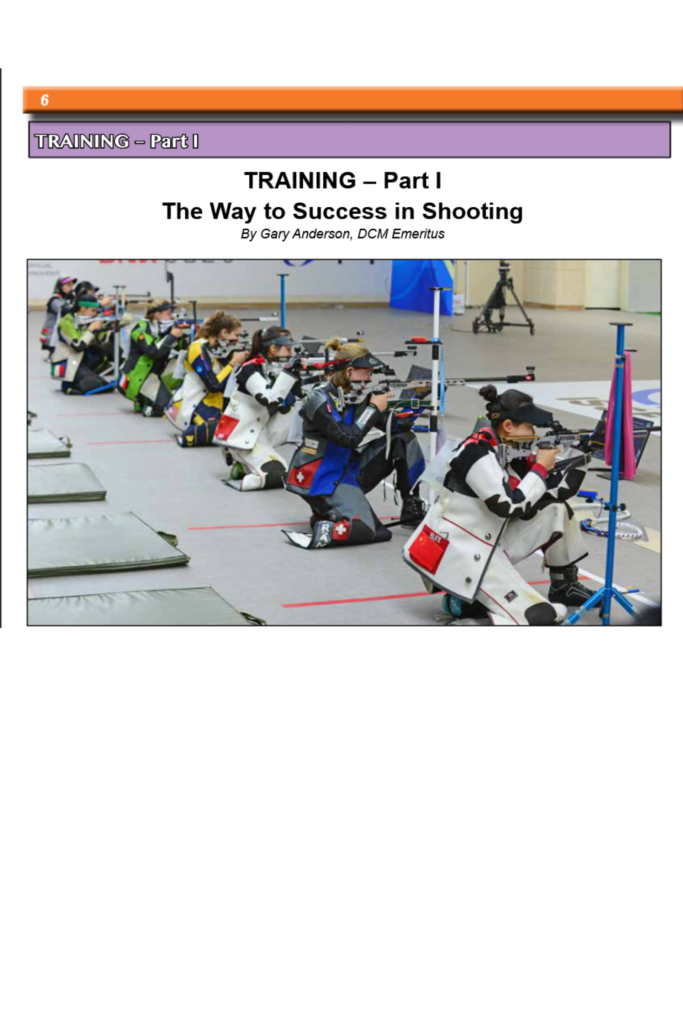 TRAINING — Part I: The Way to Success in Shooting