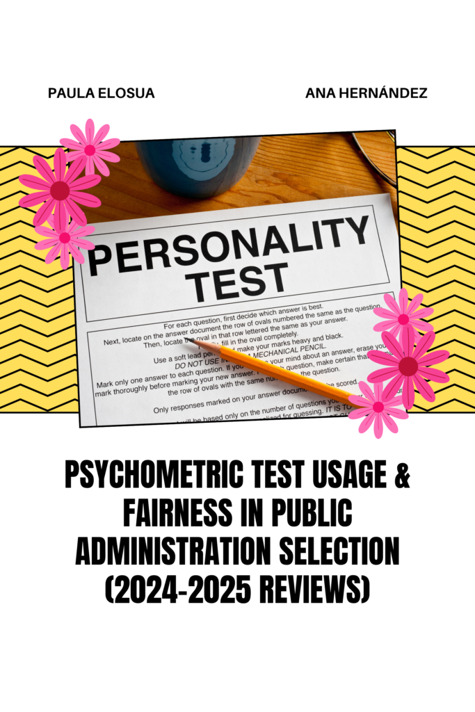 Psychometric test usage & fairness in public administration selection (2024–2025 reviews)