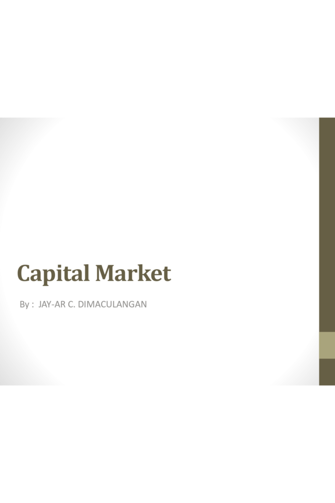 Capital Market
