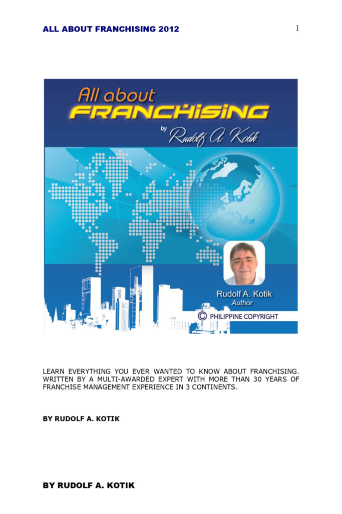 ALL ABOUT FRANCHISING