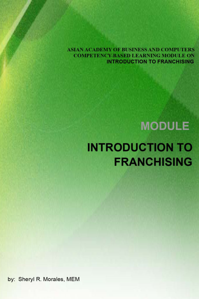 INTRODUCTION TO FRANCHISING