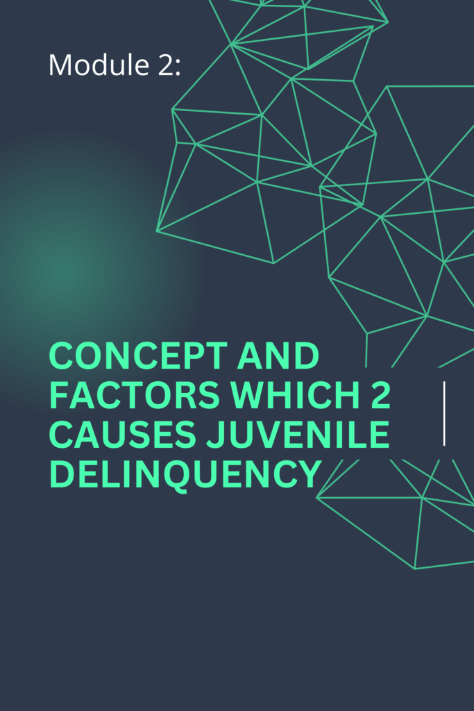 Module 2: Concept and Factors Which Cause Juvenile Delinquency