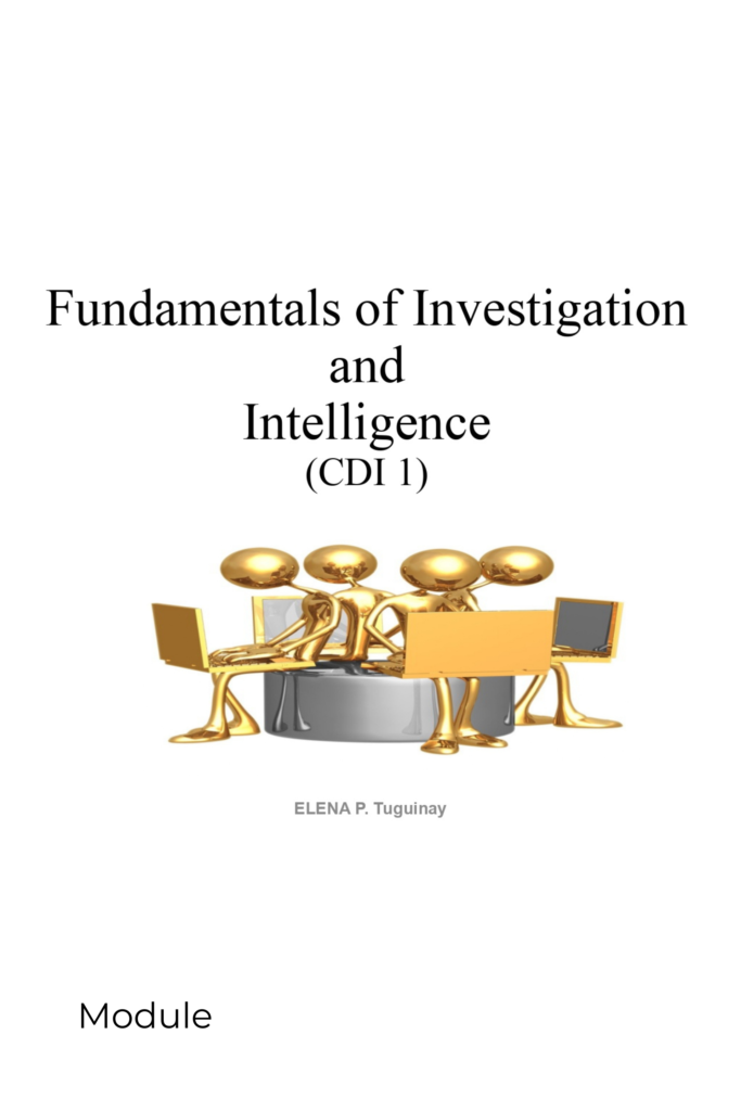 Fundamentals of Investigation and Intelligence (CDI 1)