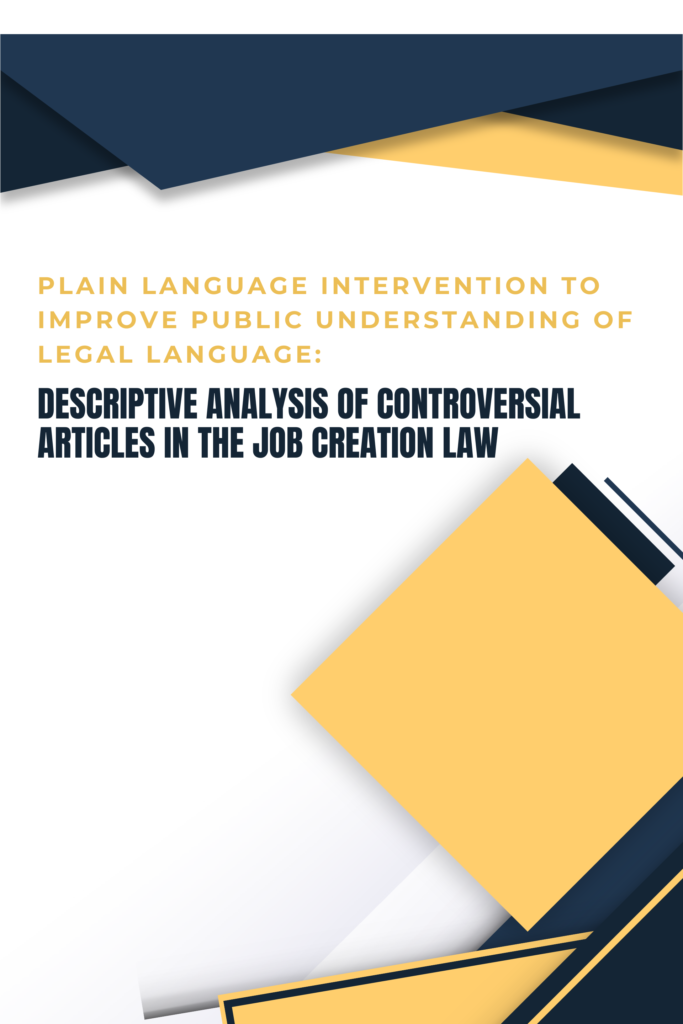 Plain Language Intervention to Improve Public Understanding of Legal Language