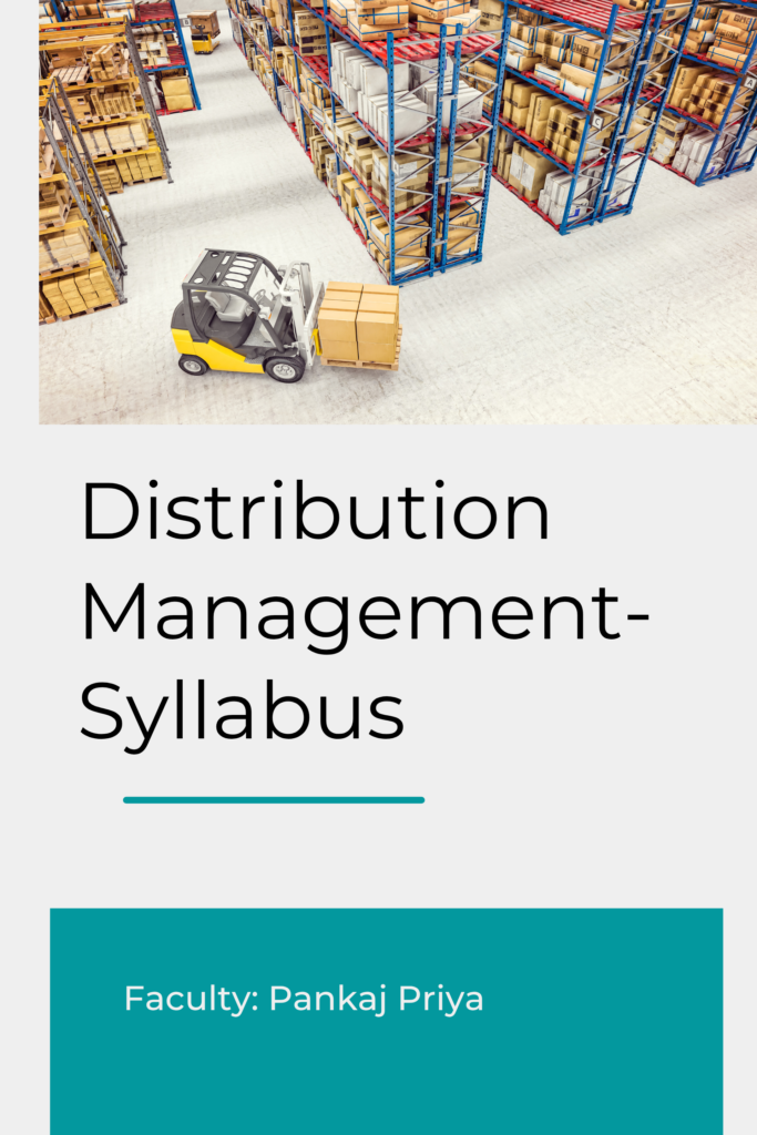 Distribution Management Module Syllabus