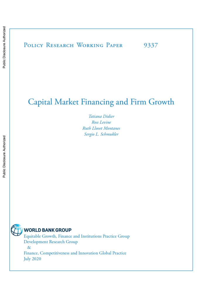 Capital Market Financing and Firm Growth