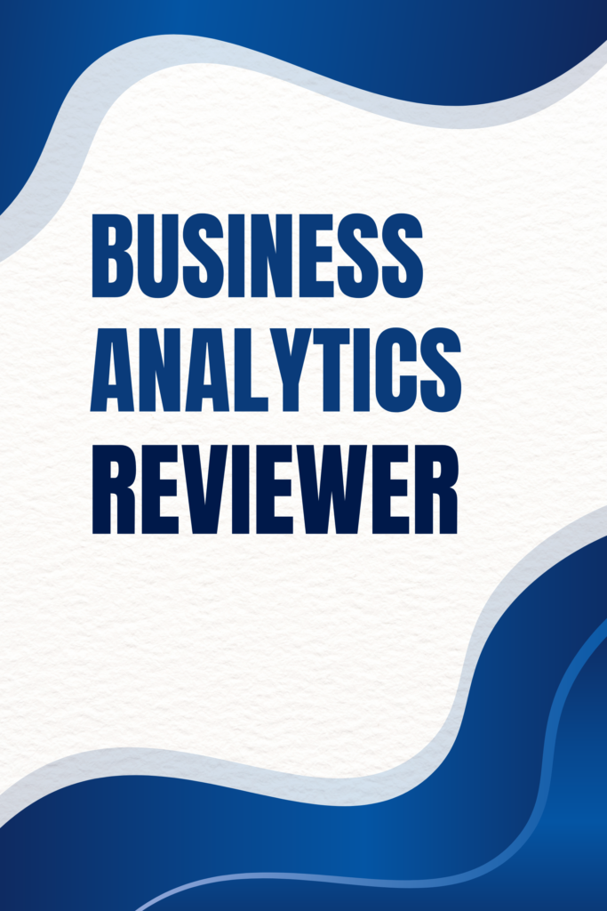 Business Analytics Reviewer
