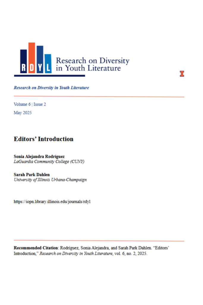 Research on Diversity in Youth Literature (RDYL)