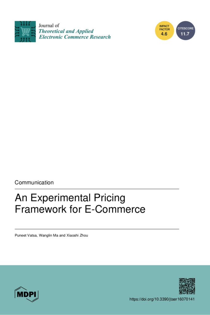 An Experimental Pricing Framework for E-Commerce