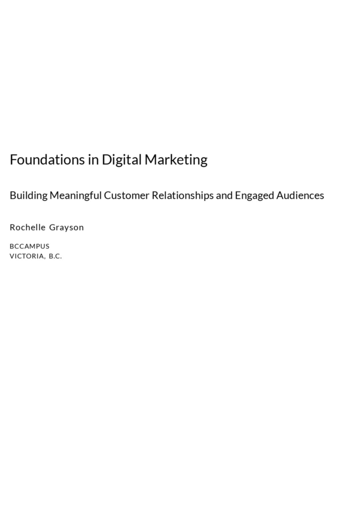 Foundations in Digital Marketing