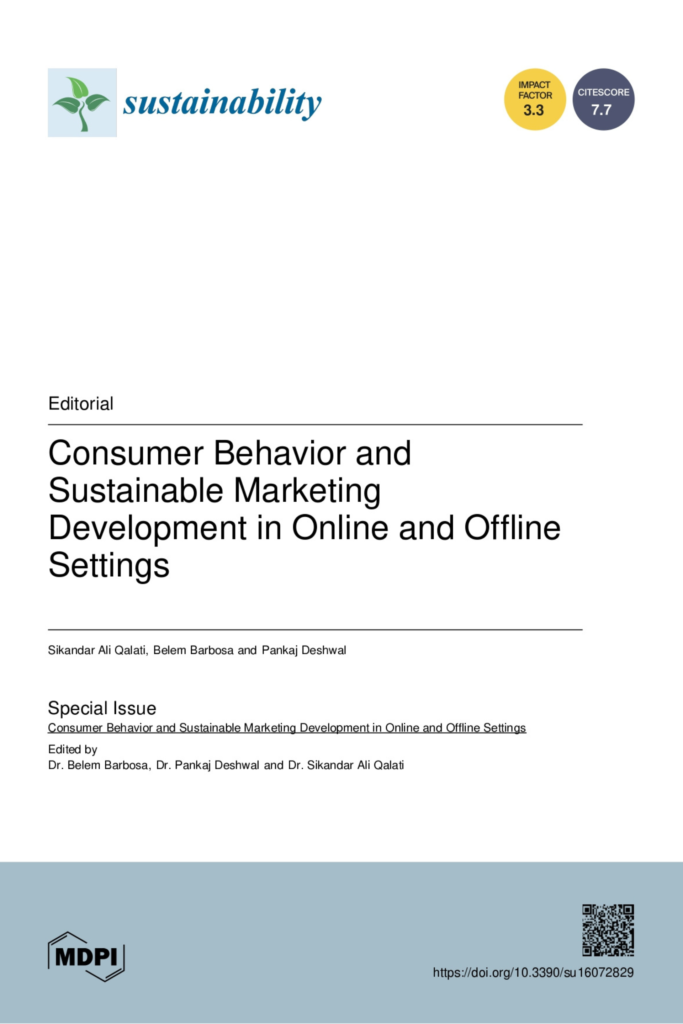 Consumer Behavior and Sustainable Marketing
