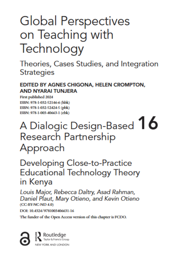 Global Perspectives on Teaching with Technology:  Theories, Case Studies, and Integration Strategies