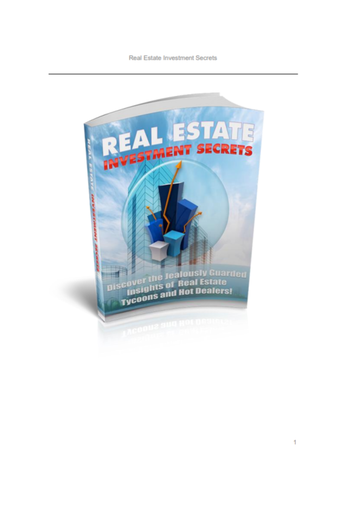 Real Estate Investment Secrets