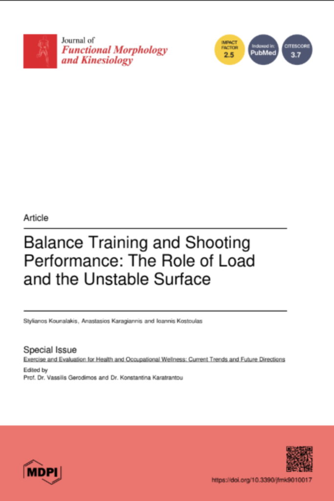 Balance/Proprioception training improves shooting performance in novice military member