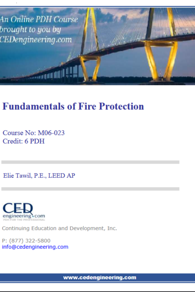 Fundamentals of Fire Protection