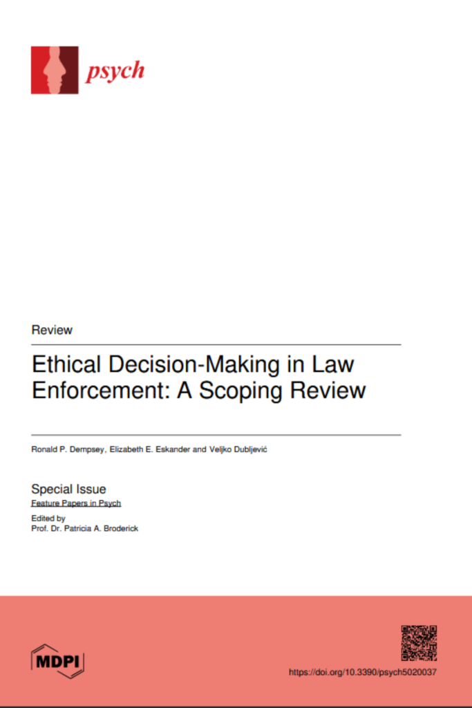 Ethical Decision-Making in Law Enforcement A Scoping Review