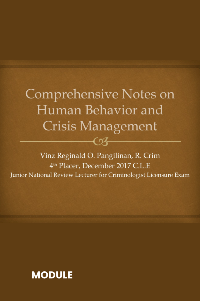Comprehensive Notes on Human Behavior and Crisis Management