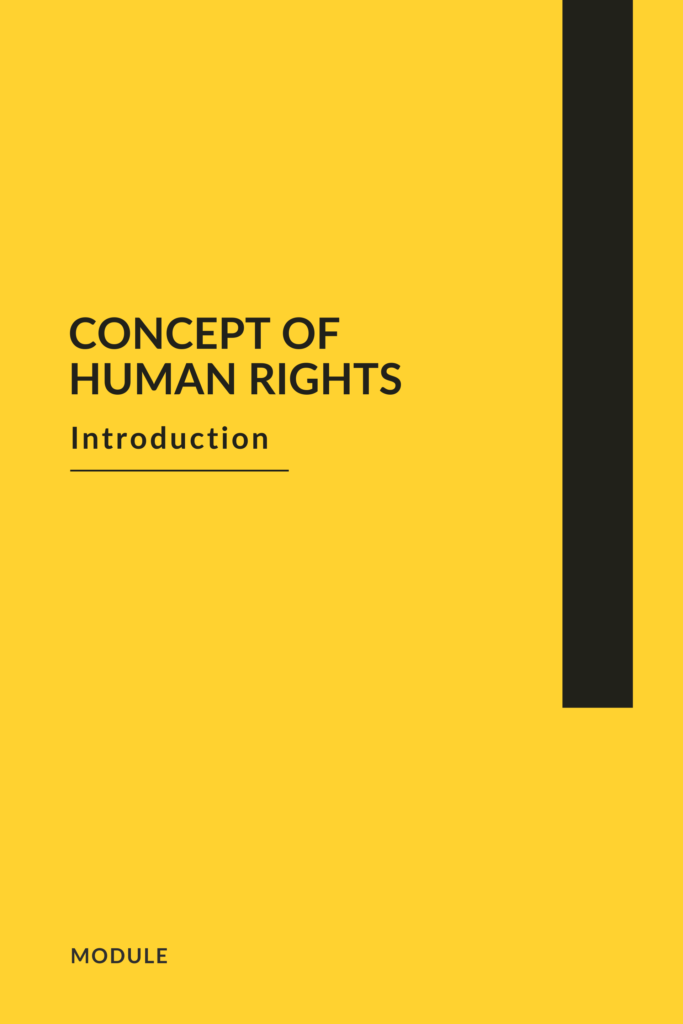 Chapter I. Concept of Human Rights Introduction
